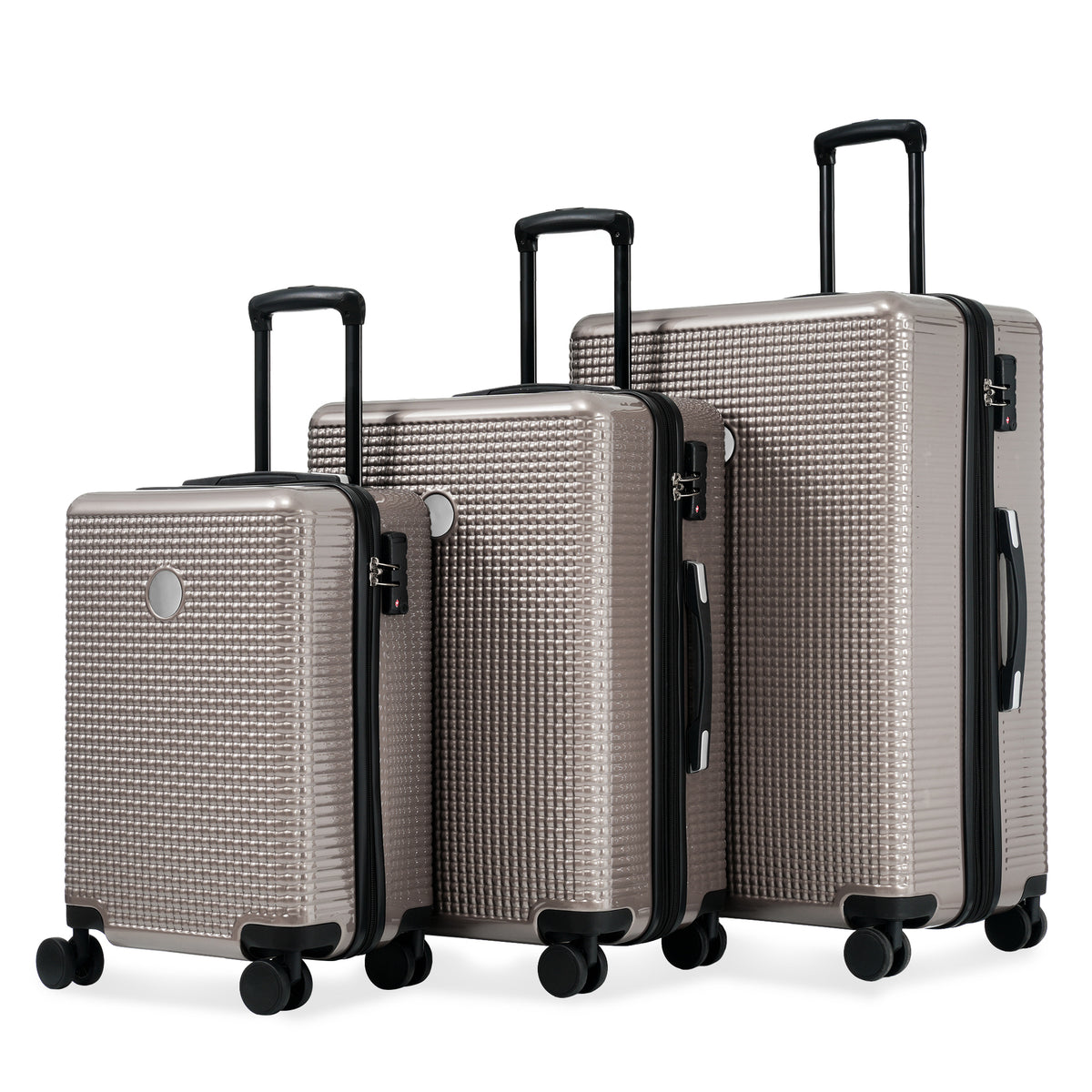 Luggage Sets 3 Piece Hardshell Suitcases with Wheels, Lightweight Expandable Travel Luggage with TSA Lock, Carry-on, Checked Luggage(20inch 24inch 28inch)