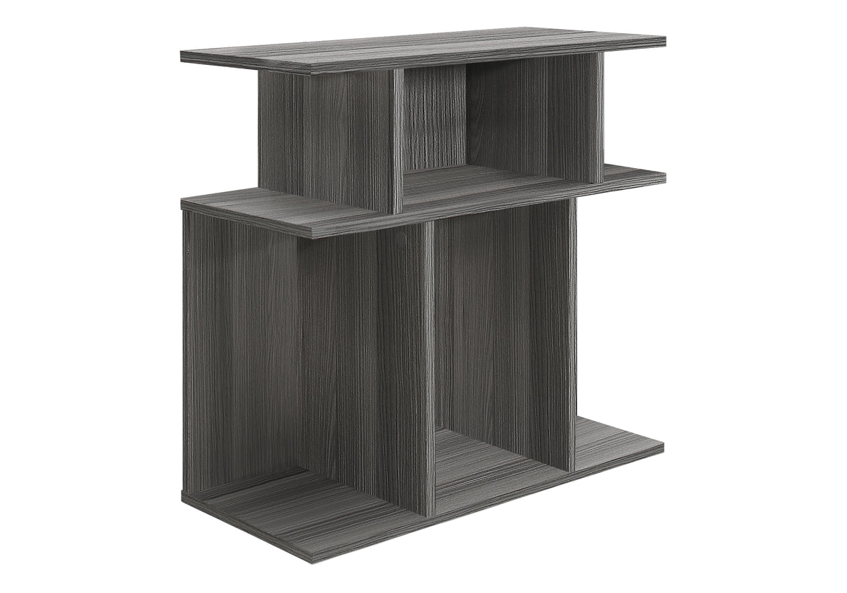 Accent Table, Side, End, Nightstand, Lamp, Living Room, Bedroom, Grey Laminate, Contemporary, Modern