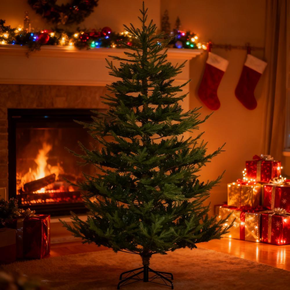 Nordic Pine Hinged Xmas Tree ,Artificial Christmas Tree with Realistic Branches