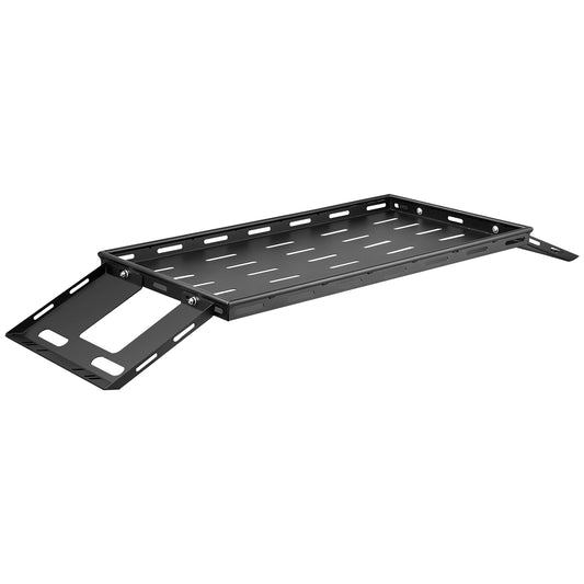 Rear Trunk Cargo Rack, for 2007-2024 Jeep Wrangler JK 4-Door Hardtops, 300 lbs Capacity, Carbon Steel Basket Tray Interior Storage Luggage Carrier with Net, Shelf Stand Organizer for Camping Trip Gear