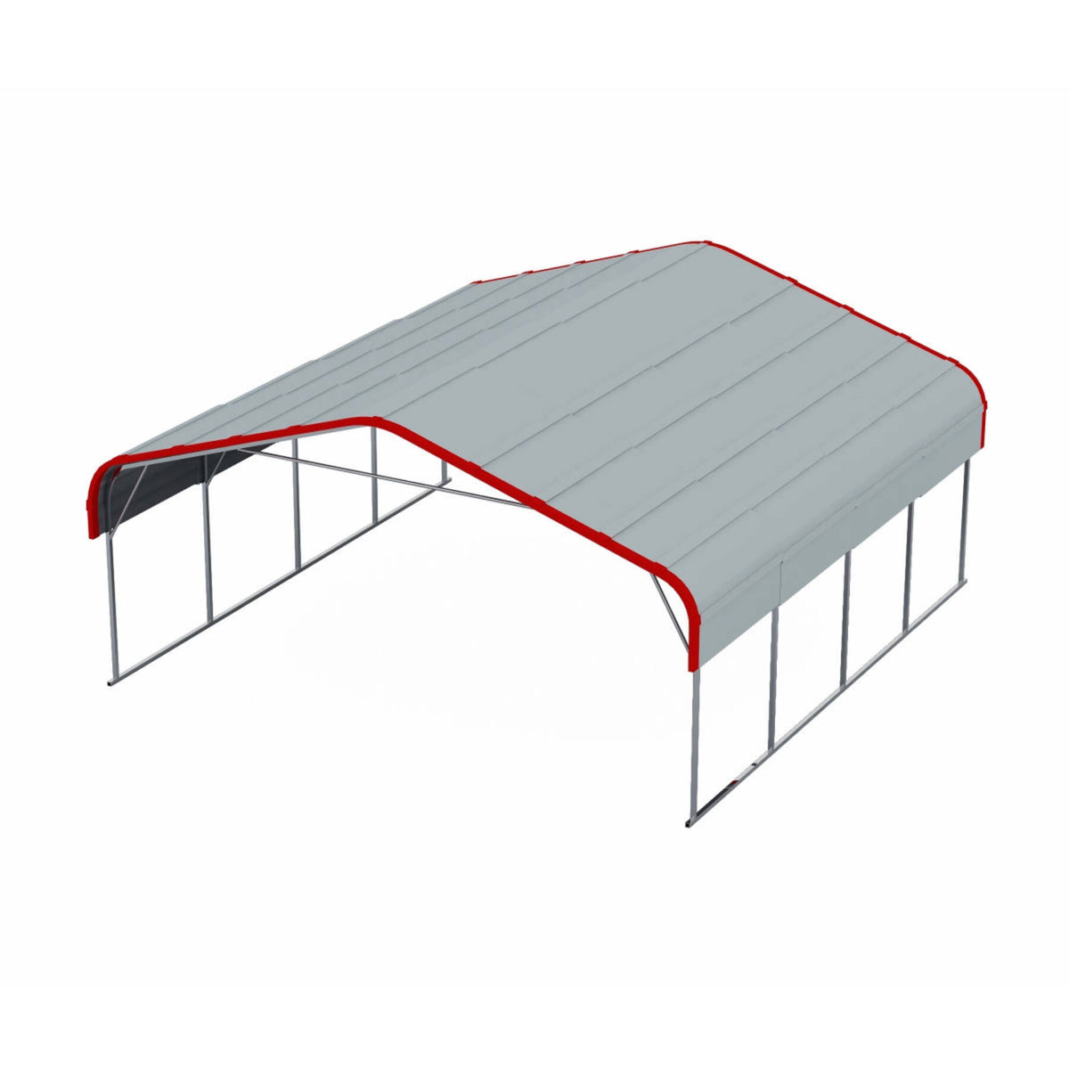 20 x 20 FT Carport, Heavy-Duty Steel Outdoor Carport with Galvanized Frame for Vehicle Shelter for Cars, Trucks, SUVs, ATVs, Equipment and Outdoor Storage