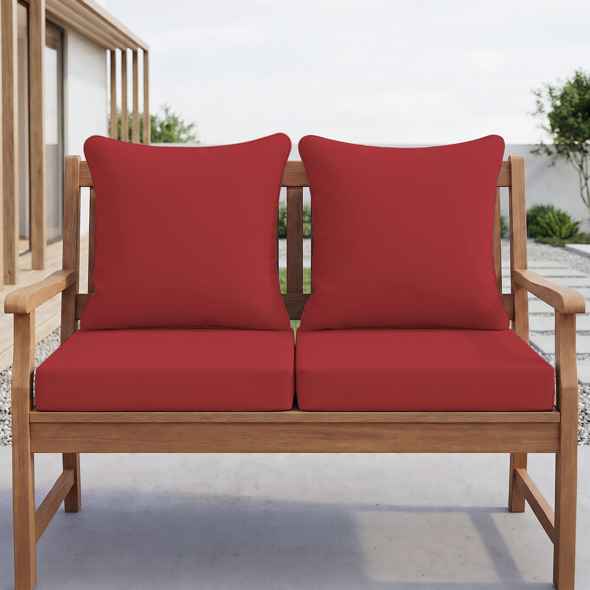 Outdoor Deep Seat Cushion Set 24x24inch Waterproof Patio Furniture Cushions Fade Resistant Outdoor Cushions for Chair, Sofa, and Couch