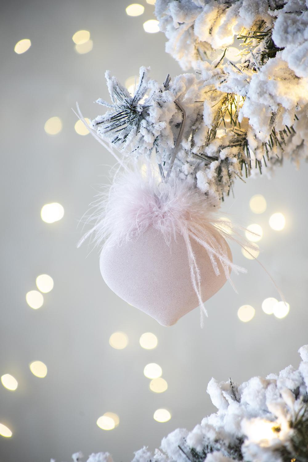 D3.9' Christmas Ball Ornaments, Glass Decorative Hanging Ball Christmas Tree Ornaments for Holiday Party Decorations, Set of 6