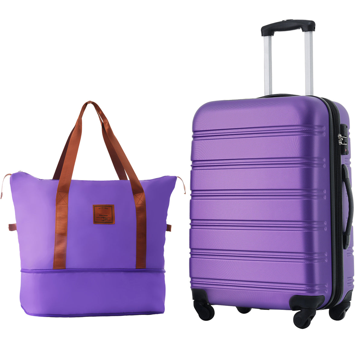 Hardshell Luggage Sets 24inches + Bag Spinner Suitcase with TSA Lock Lightweight