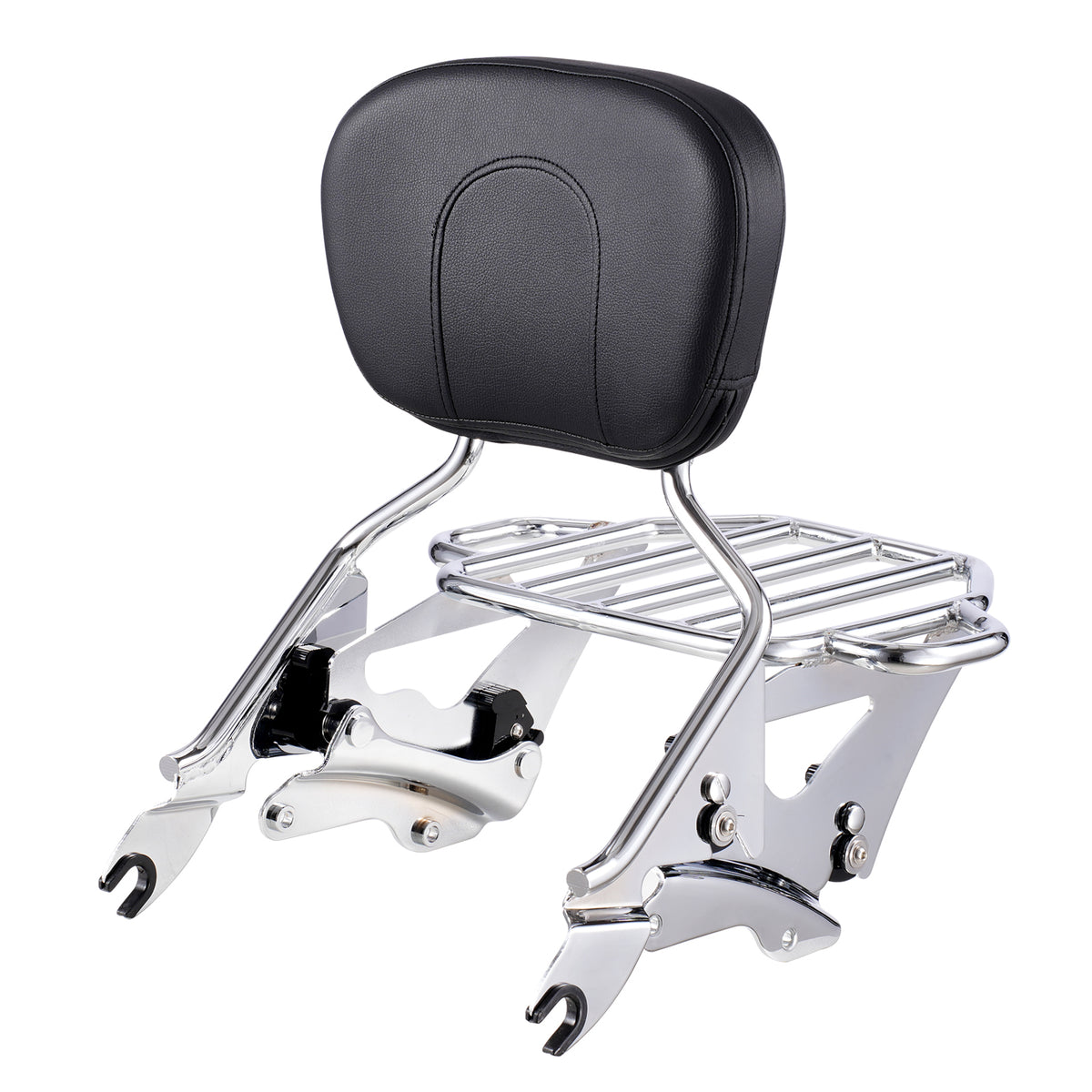 Motorcycle Backrest Sissy Bar with Luggage Rack for Harley Touring 2009-2024