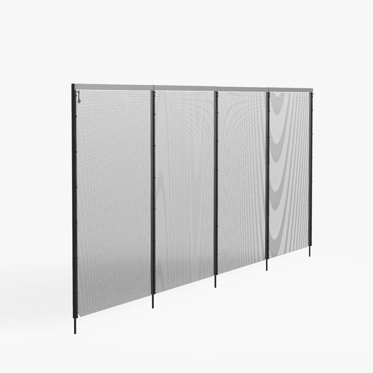 Safety Fence for In Ground Pool,Size:5' x 48',Black