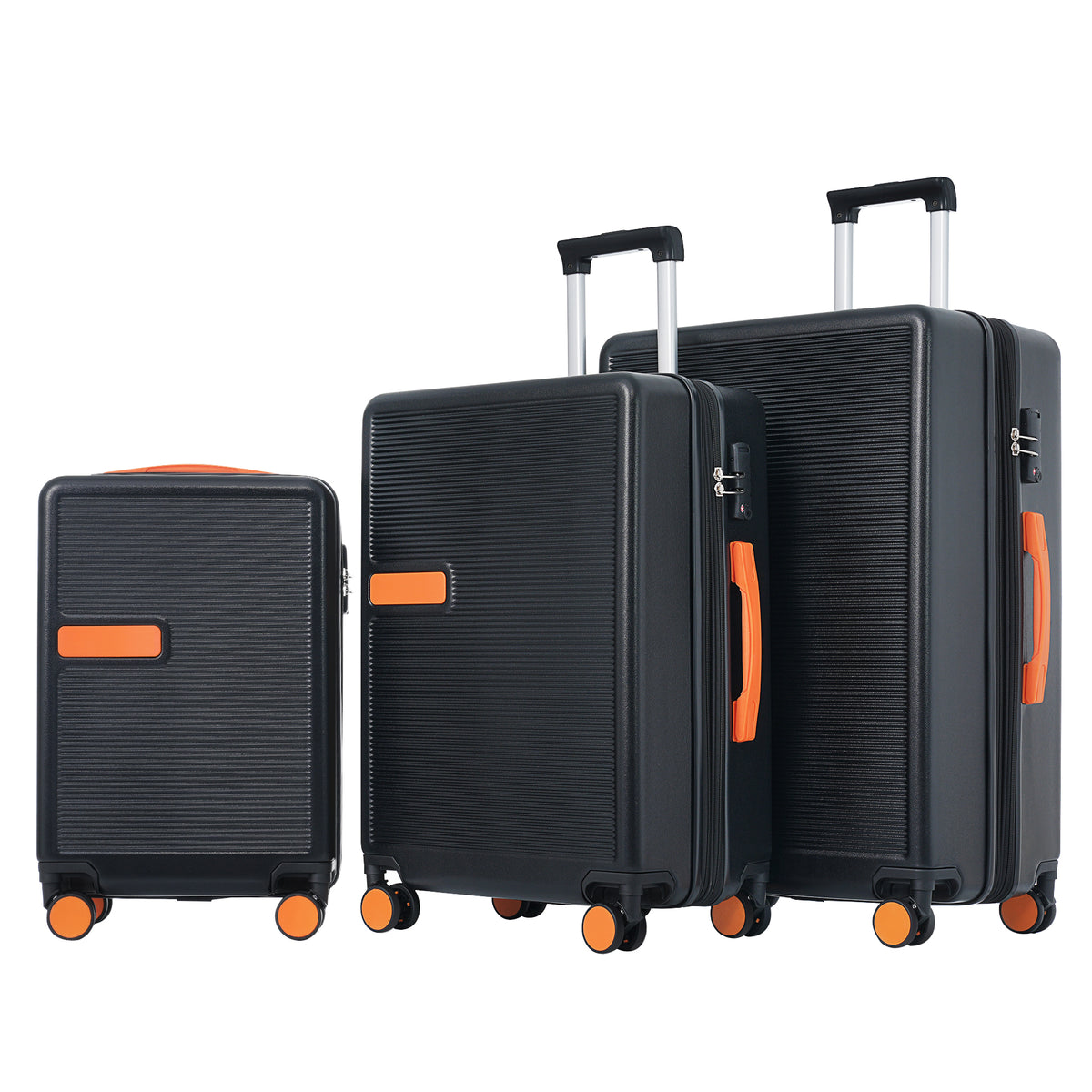 Contrast Color 3 Piece Luggage Set Hardside Spinner Suitcase with TSA Lock 20' 24' 28' Available