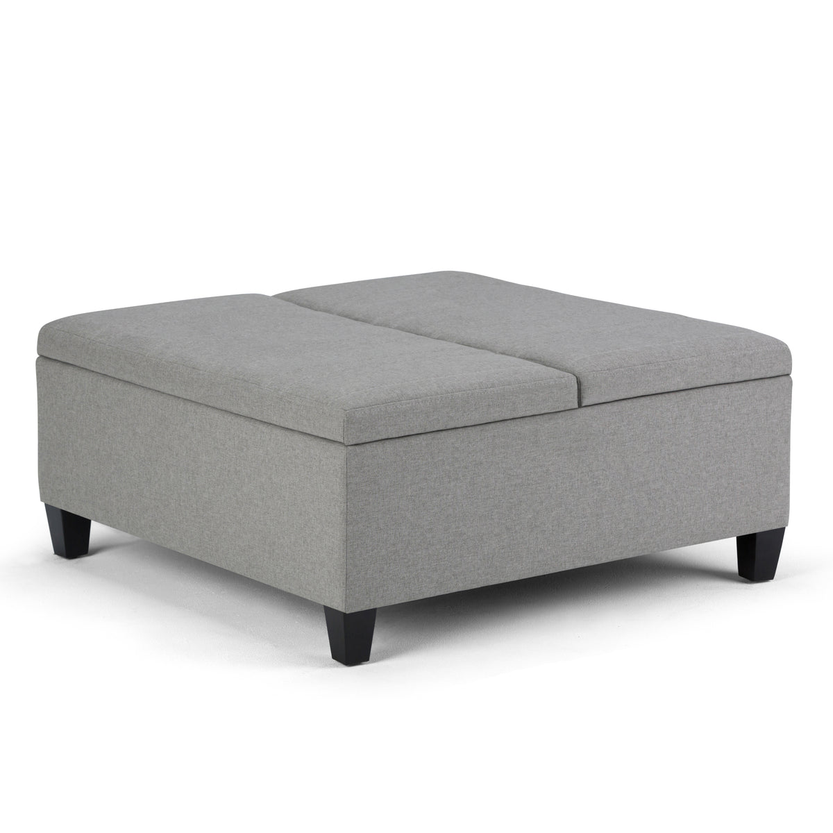 Ellis - Coffee Table Storage Ottoman - Dove Grey
