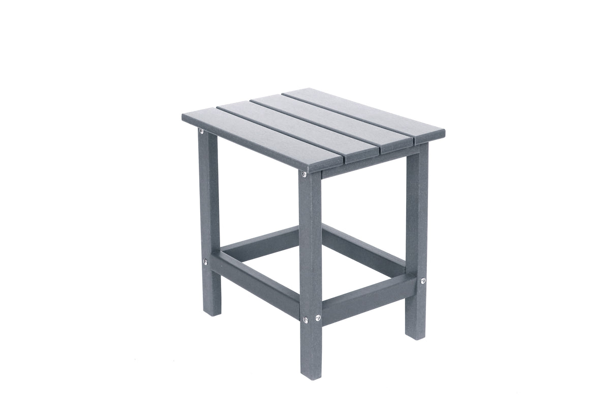 Adirondack Square Outdoor Side Table,Patio Side Table, HDPE End Tables for Backyard Pool Porch Garden Lawn