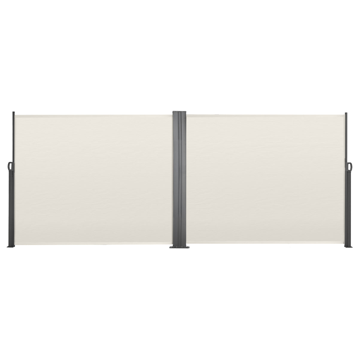 Retractable Side Awning, 71' x 236' Patio Retractable Side Screen with 180 g/m² Polyester Fabric, Waterproof Sunshade Outdoor Privacy Screen Room Divider for Garden, Balcony, Pools, Deck, Beige