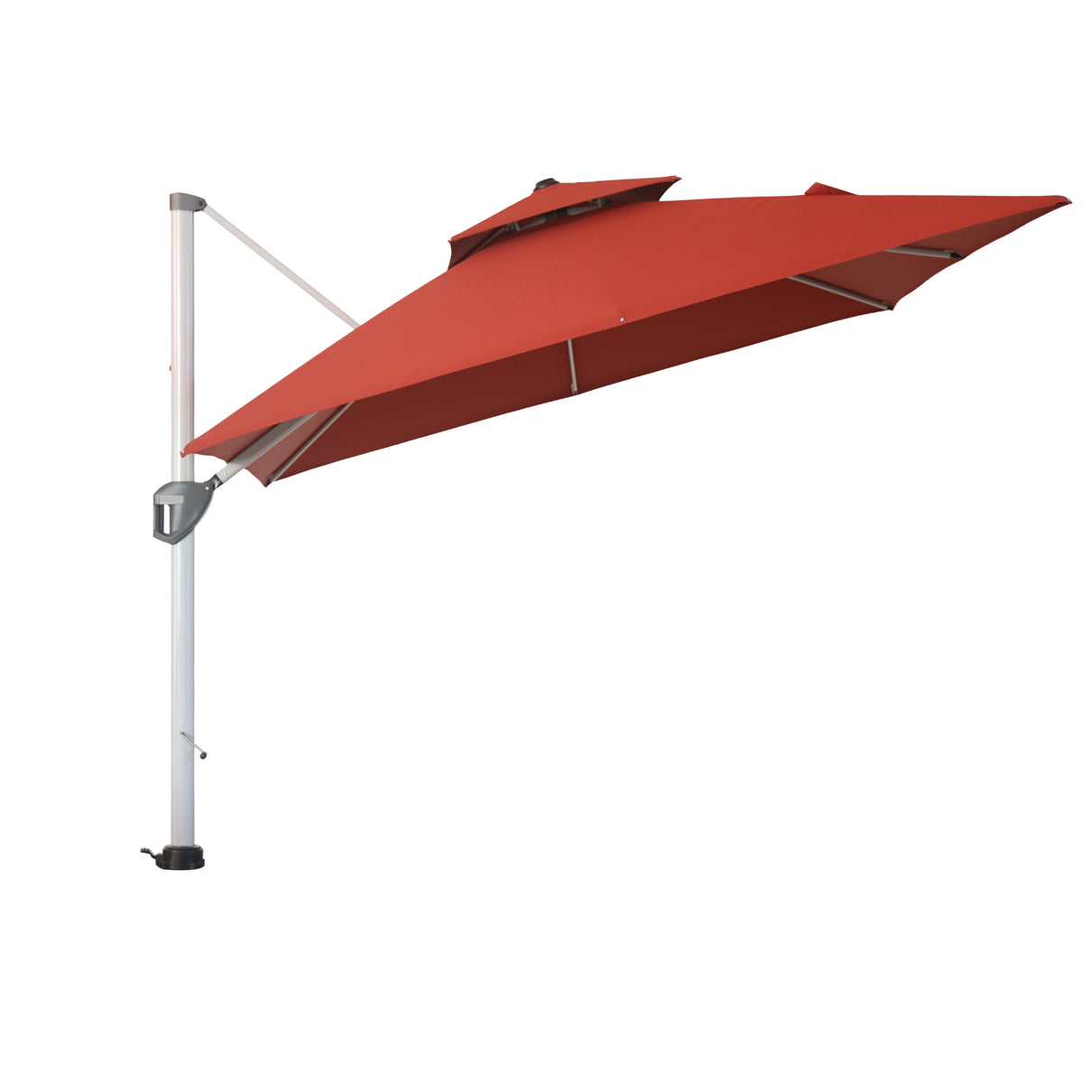 10ft Outdoor Patio Cantilever Square Umbrella with Protective Cover