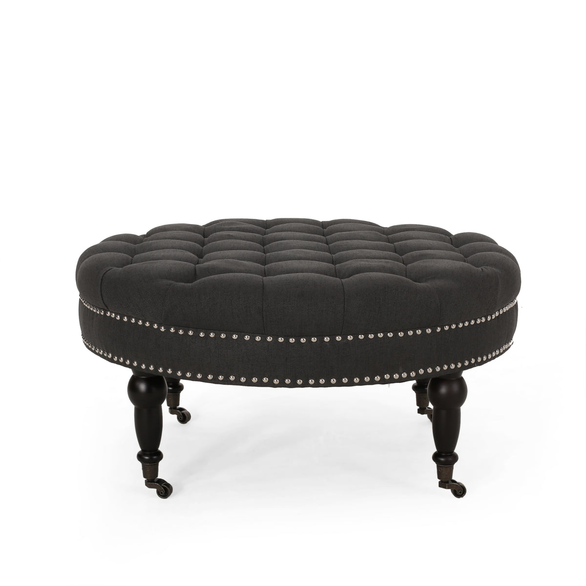 OTTOMAN WITH CASTER