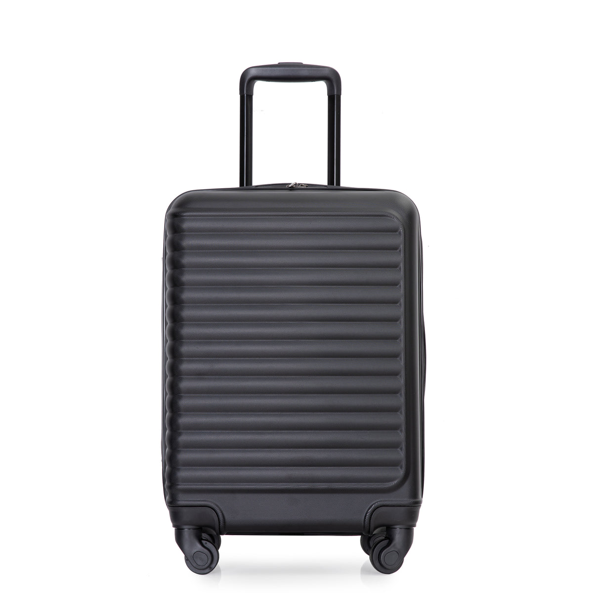 20' Carry on Luggage Lightweight Suitcase, Spinner Wheels, Black
