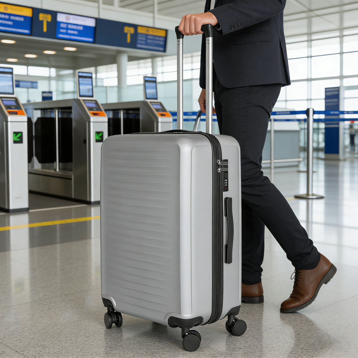 Luggage 3 Piece Sets, Hard Shell Lightweight Carry On Suitcase With Spinner Wheels Travel Set For Men Women (20/24/28)