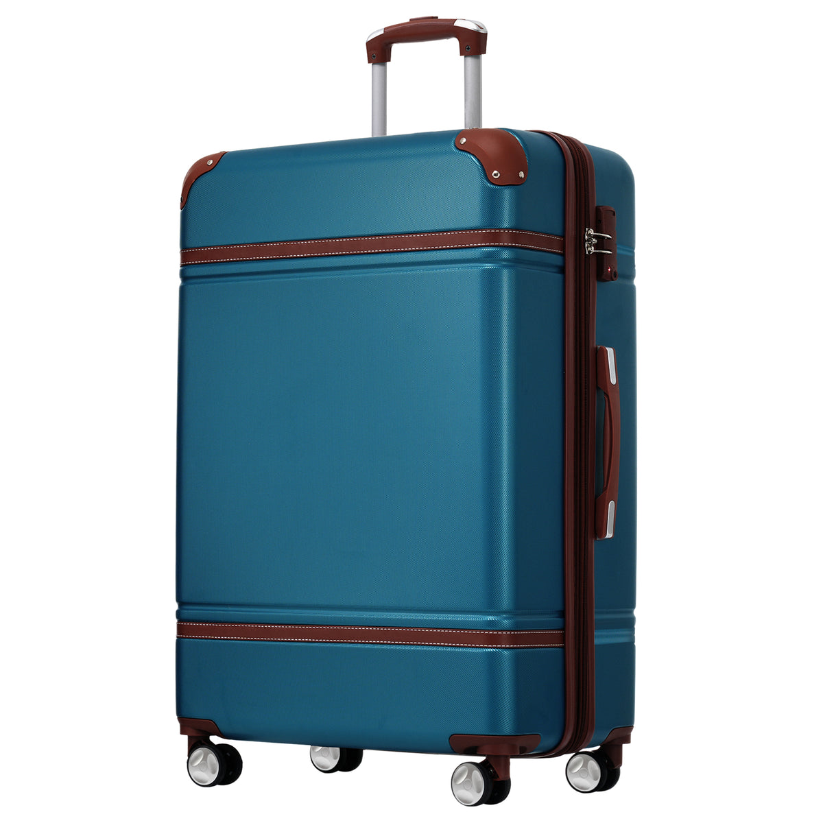 Hardshell Luggage with TSA lock , 28' Expandable Lightweight Suitcase with Spinner Wheels, Single Vintage Luggage,Blue
