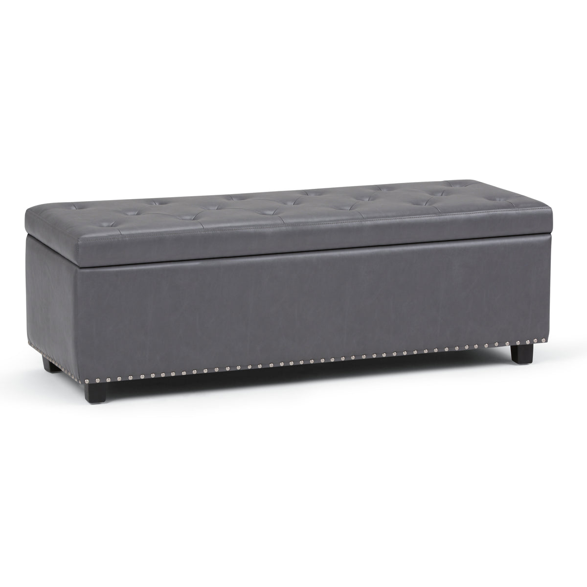 Hamilton - Storage Ottoman - Stone Grey