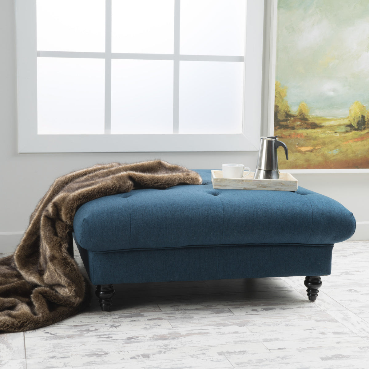 MADRID KD TUFTED OTTOMAN