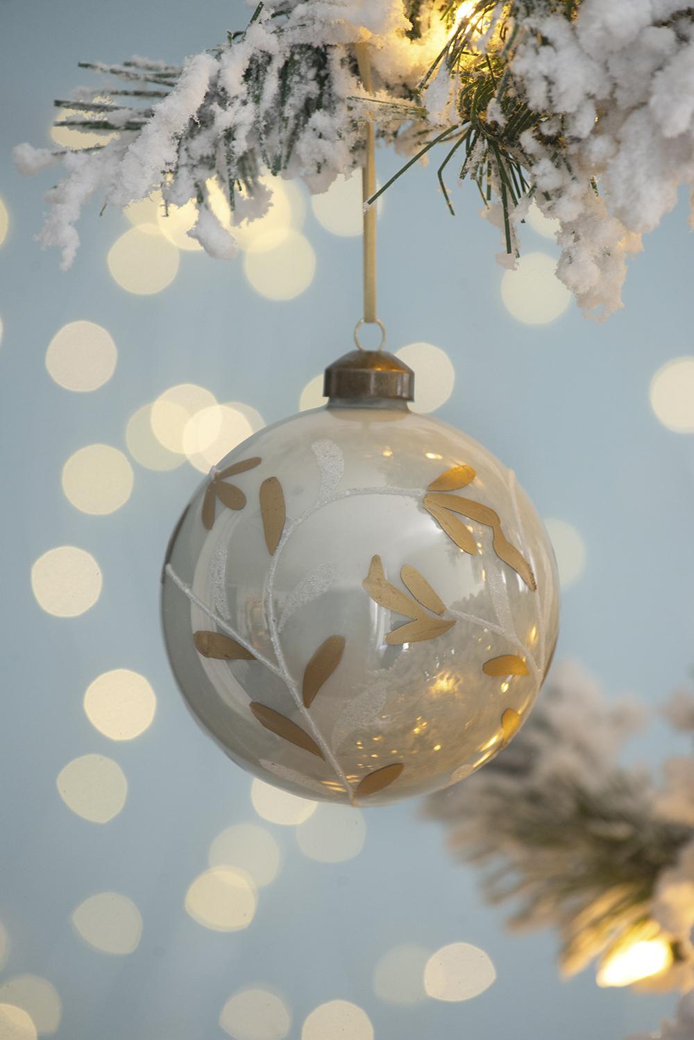 D3.9' Christmas Ball Ornaments, Glass Decorative Hanging Ball Christmas Tree Ornaments for Holiday Party Decorations, Set of 6