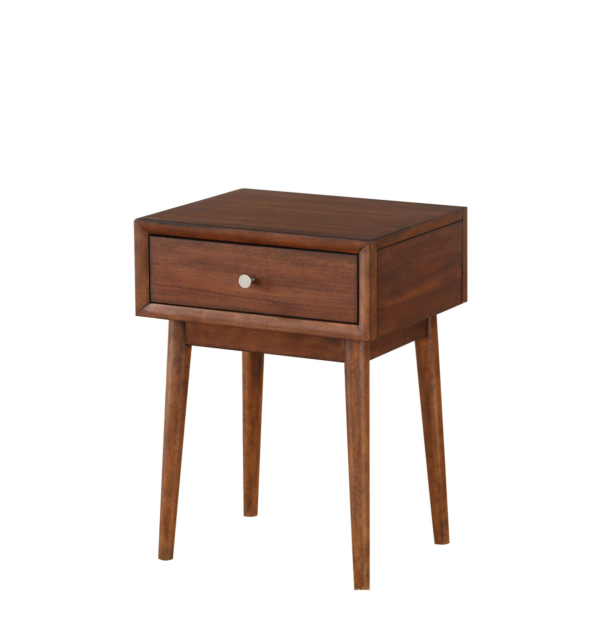 Modern Style 1pc End Table Drawer Brown Finish Living Room Furniture Stylish Table