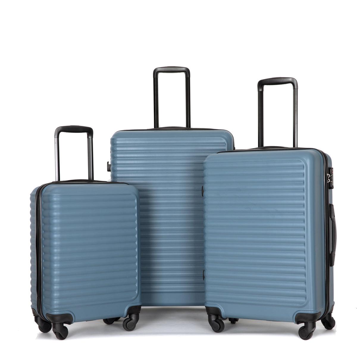 Luggage Sets 3 Piece,Suitcases with Wheels Hardshell,Lightweight Travel Suitcase Sets with TSA Lock, Blue,20/24/28inch