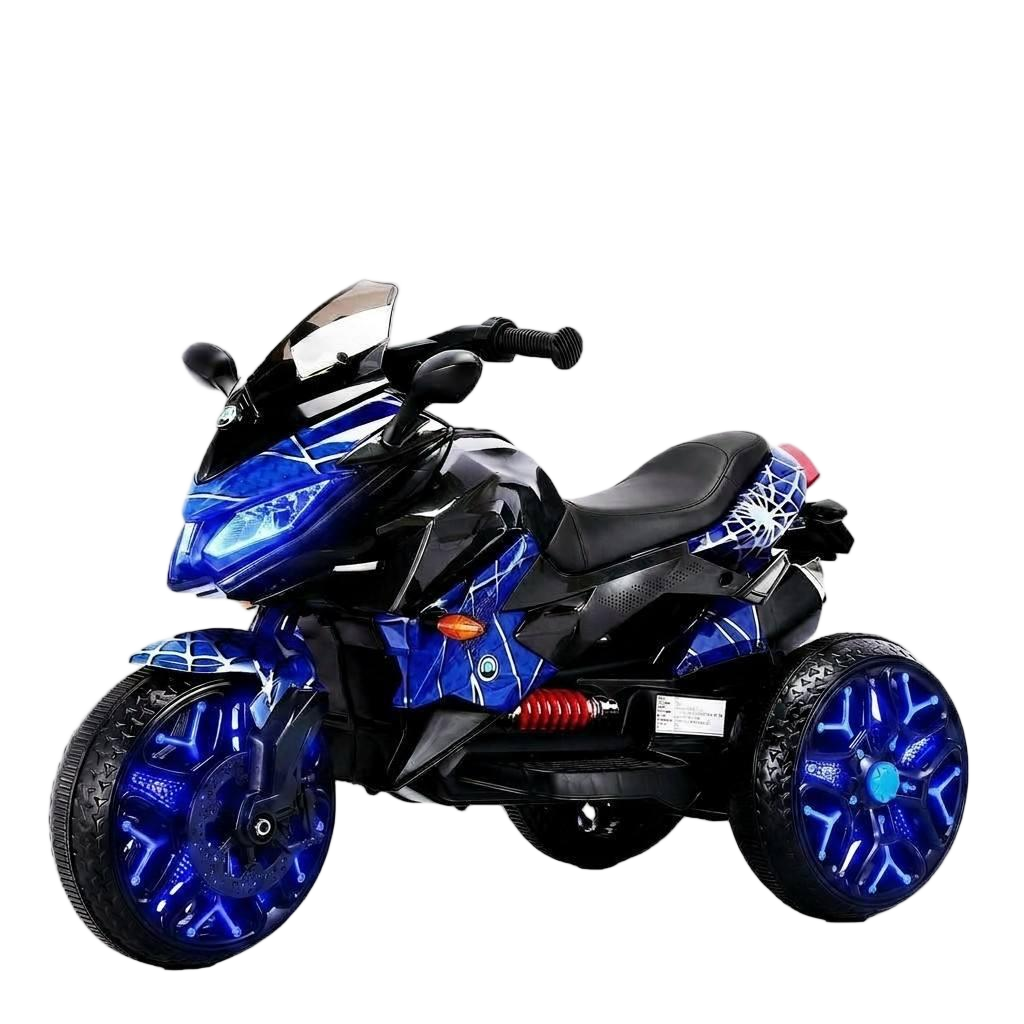Electric motorcycle/ 12 V Kids toys motorcycle/Kids electric car/electric ride on toys  for  3 4 5 6 years Boys Girls with Training  Wheels/manual throttle/ drive by hand/Lighting  wheels