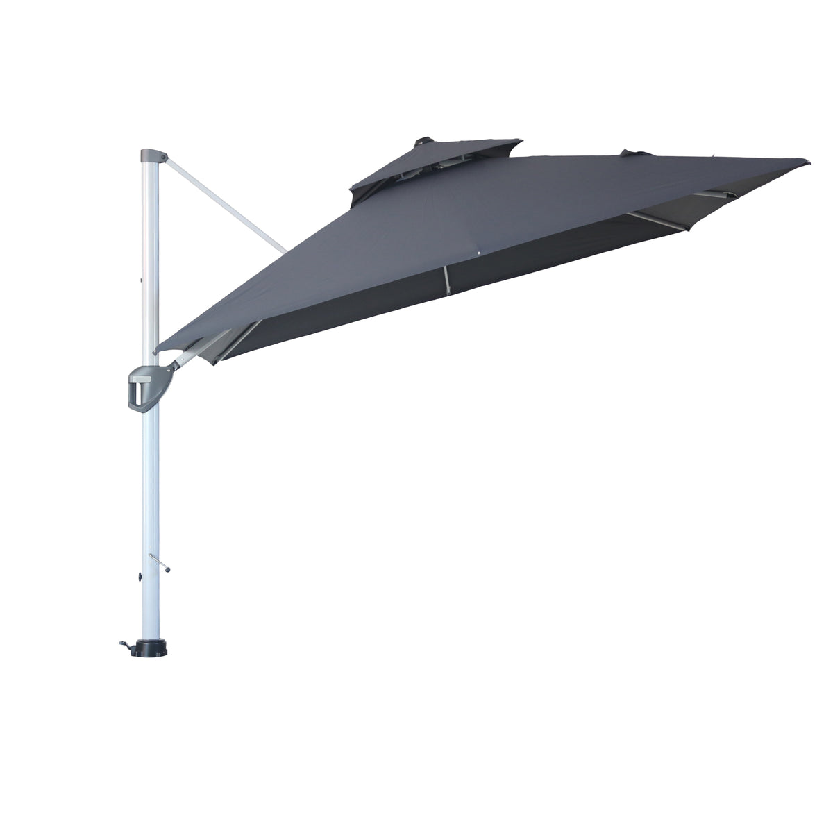 10ft Outdoor Patio Cantilever Square Umbrella with Protective Cover