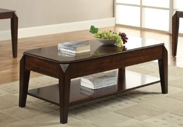 Docila Walnut Finish Coffee Table W/Lift Top
