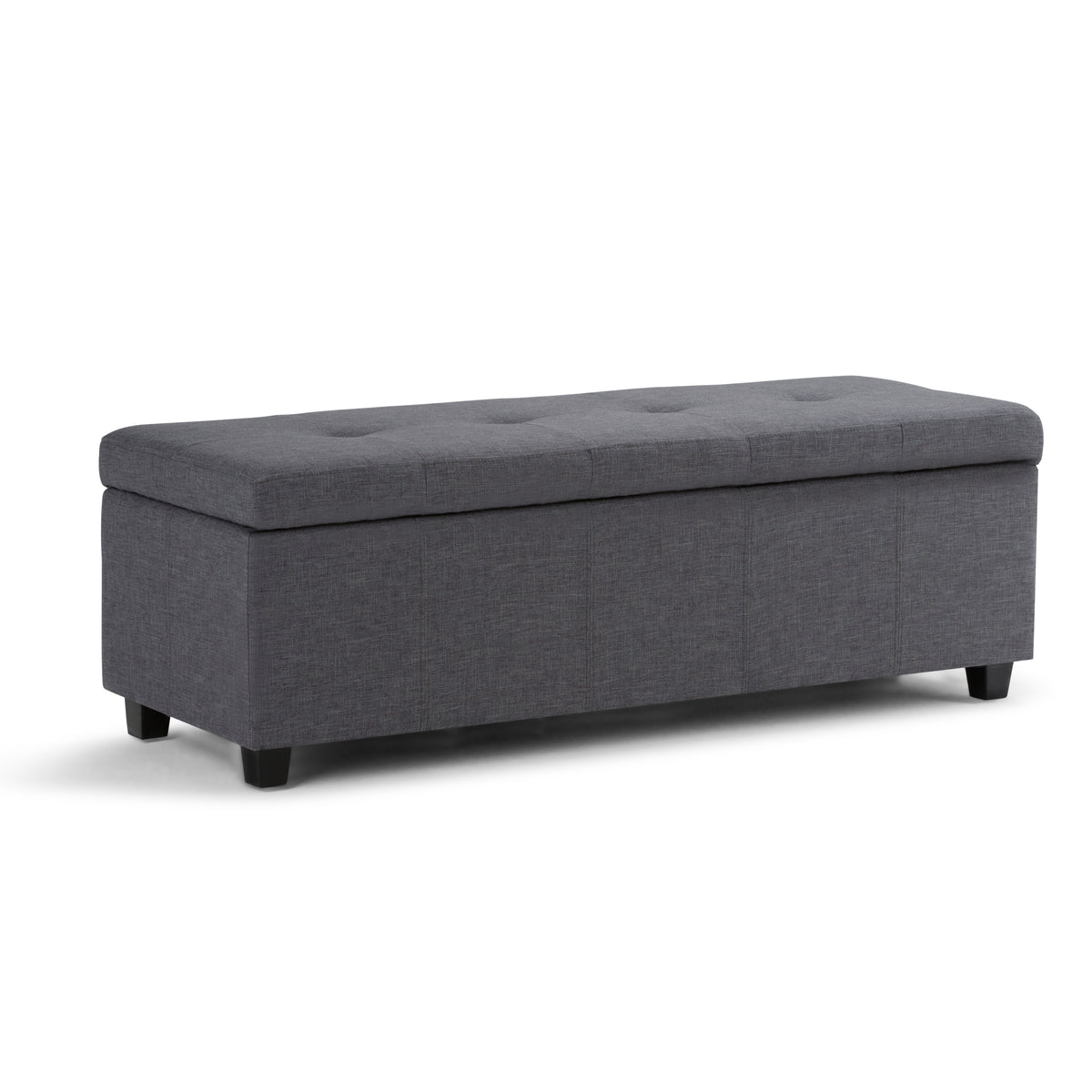 Castleford - Storage Ottoman - Slate Grey