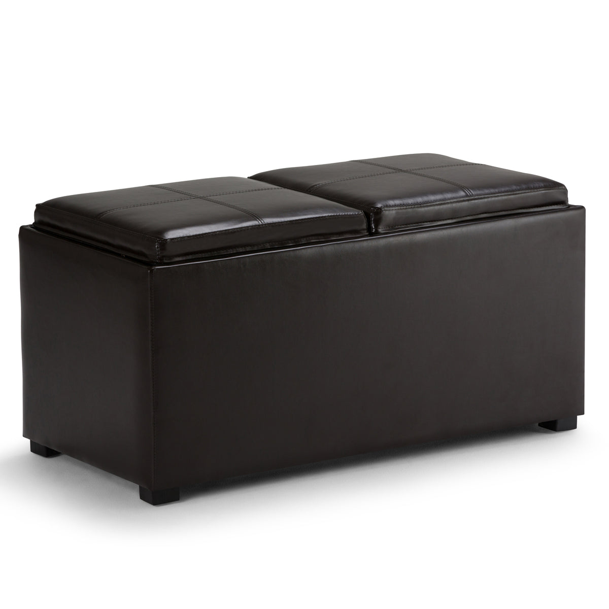 Avalon - 5 Piece Storage Ottoman - Tanners Brown