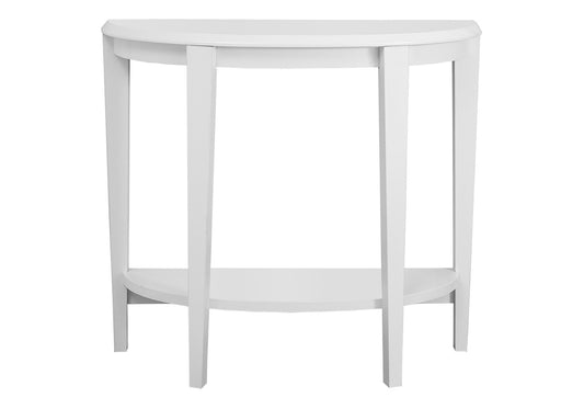 Accent Table, Console, Entryway, Narrow, Sofa, Living Room, Bedroom, White Laminate, Contemporary, Modern