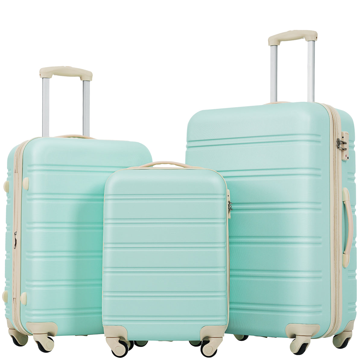 3 Piece Luggage Set Hardside Spinner Suitcase with TSA Lock 20' 24' 28' Available