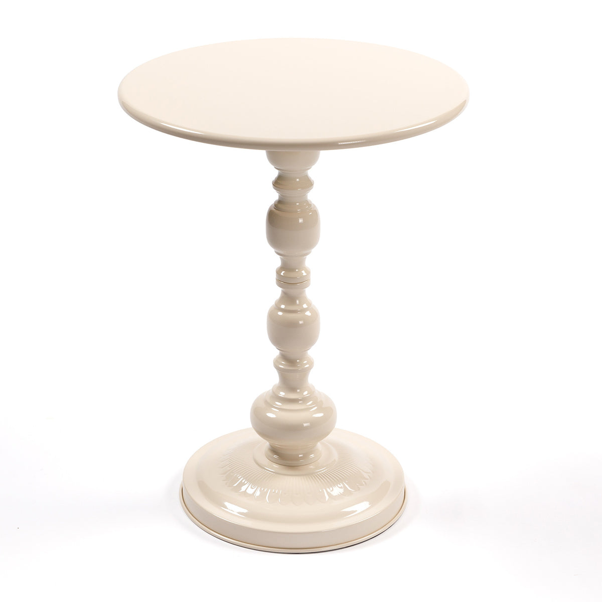 Vintage Metal Coffee Table End Table, Round Side Table for Sofa Bedside Nightstand, Accent Table Decorative Small Space Living Room Bedroom