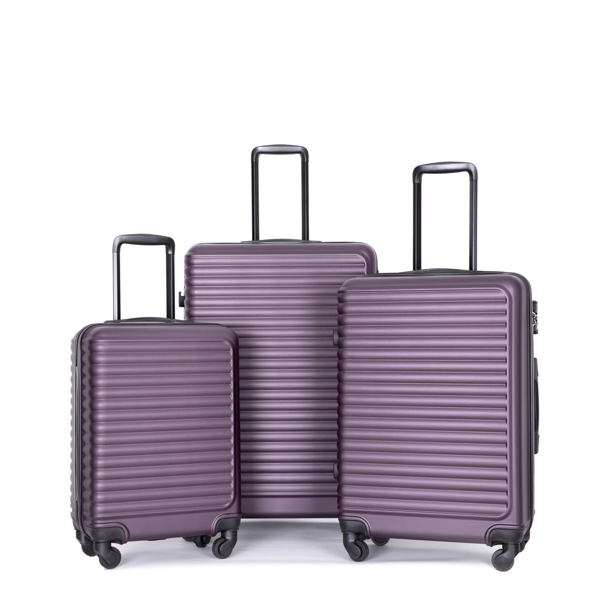 Luggage Sets 3 Piece,Suitcases with Wheels Hardshell,Lightweight Travel Suitcase Sets with TSA Lock,Purple,20/24/28inch