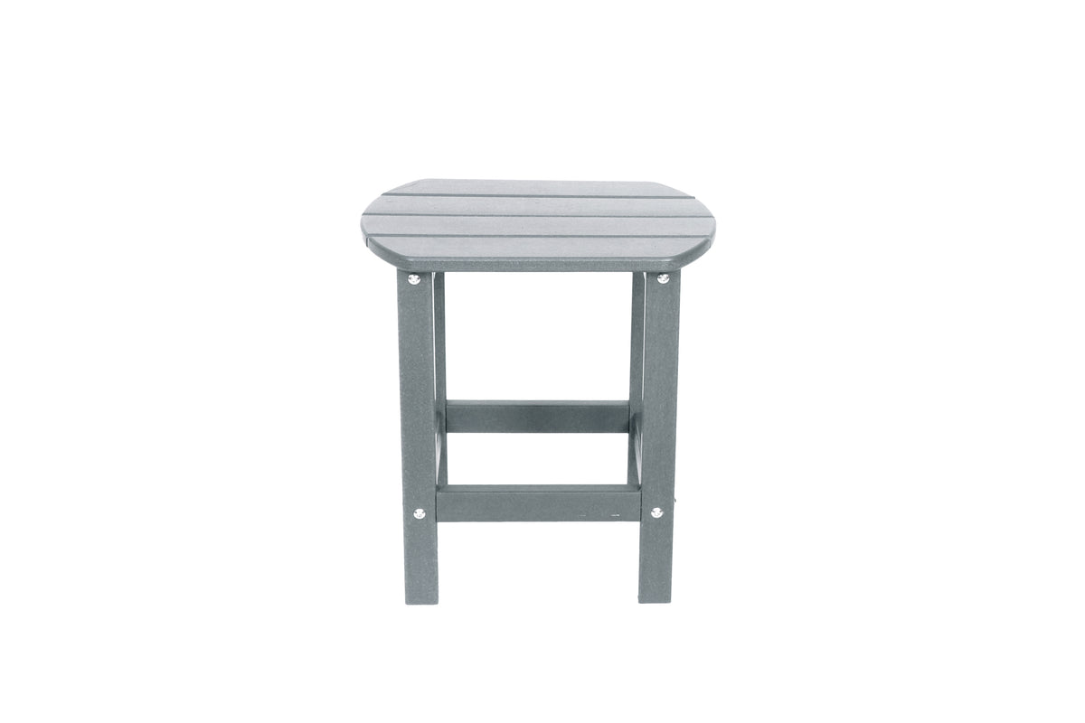 Adirondack Square Outdoor Side Table,Patio Side Table, HDPE End Tables for Backyard Pool Porch Garden Lawn