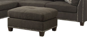 Laurissa Warm Taupe Gray Ottoman