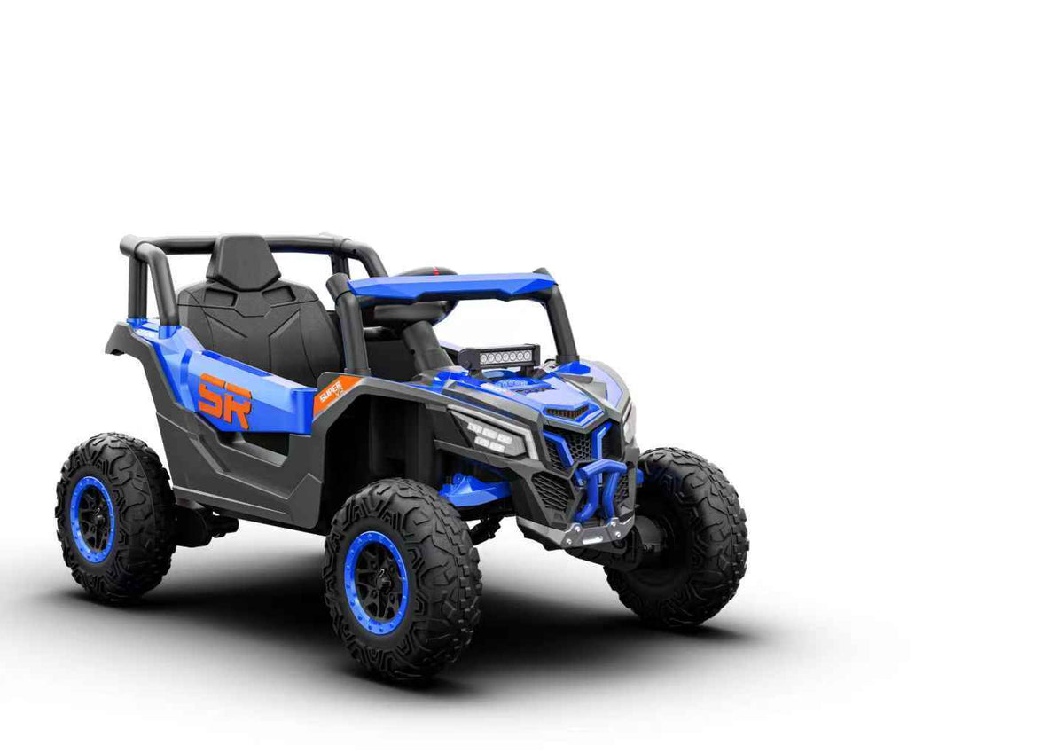 12V4.5A 30W*2 one button start, forward and backward, high and low speed, music, front light, power display,  two doors can open, 2.4G R/C, seat belt four wheel absorber KIDS RIDE ON CAR