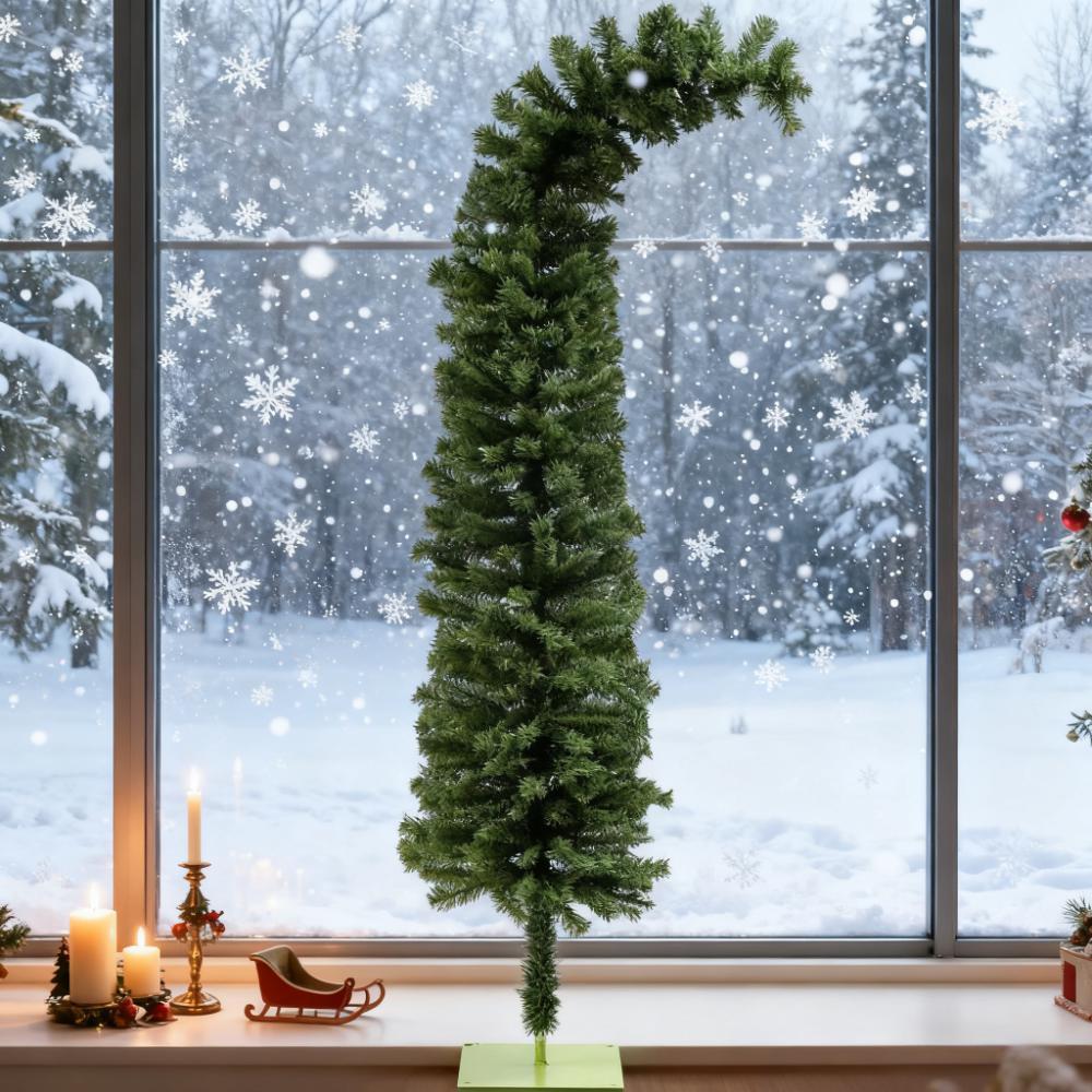 Pencil Christmas Tree, Bendable Artificial Christmas Tree with 400 Branch Tips