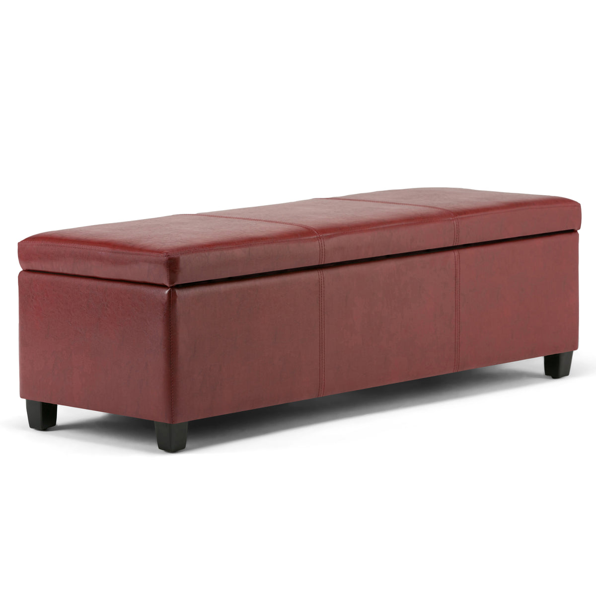 Avalon - Storage Ottoman Bench - Red
