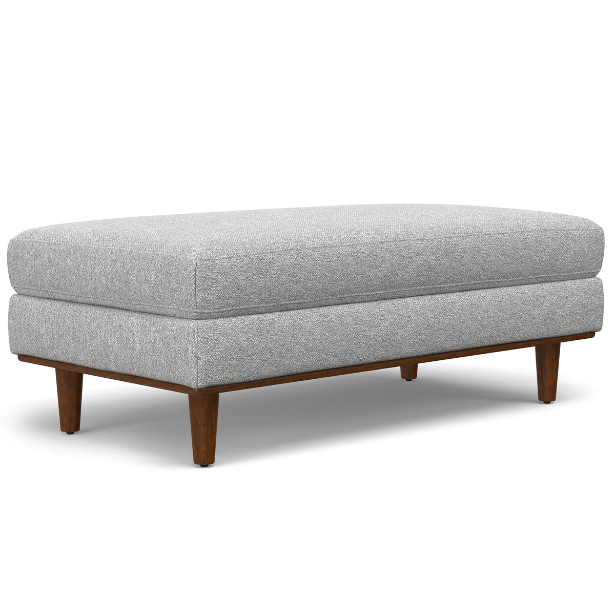 Morrison - Large Rectangular Ottoman - Mist Grey