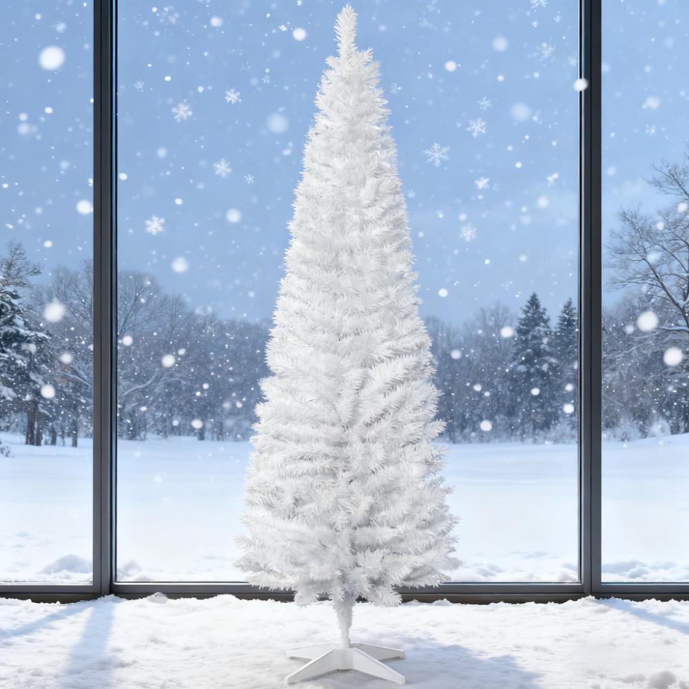 Christmas Tree, Slim Xmas Tree with Realistic Branch