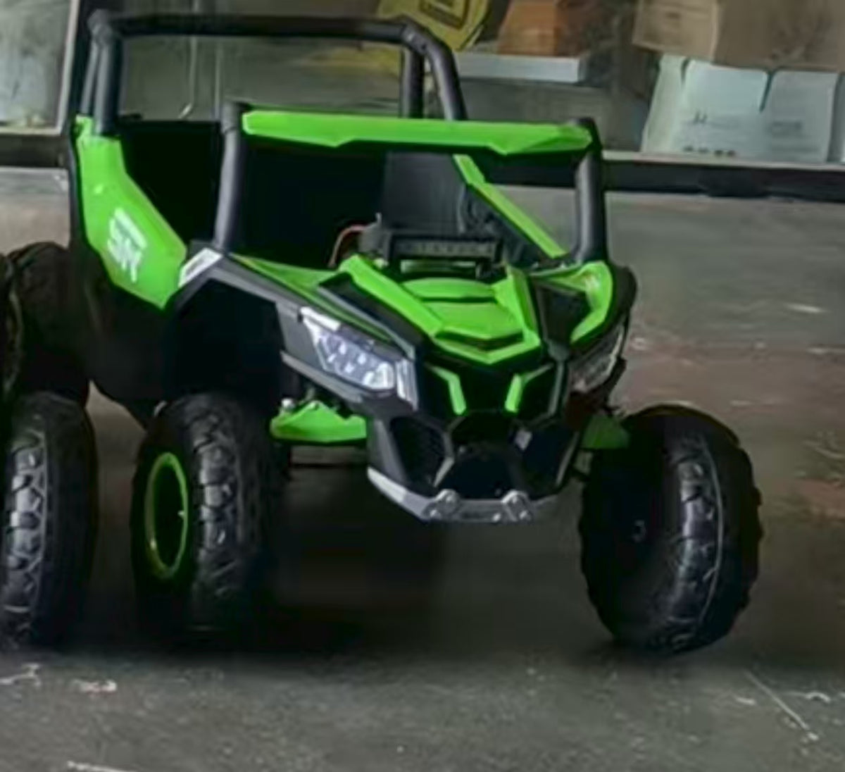 12V4.5A 30W*2 one button start, forward and backward, high and low speed, music, front light, power display,  two doors can open, 2.4G R/C, seat belt four wheel absorber KIDS RIDE ON CAR
