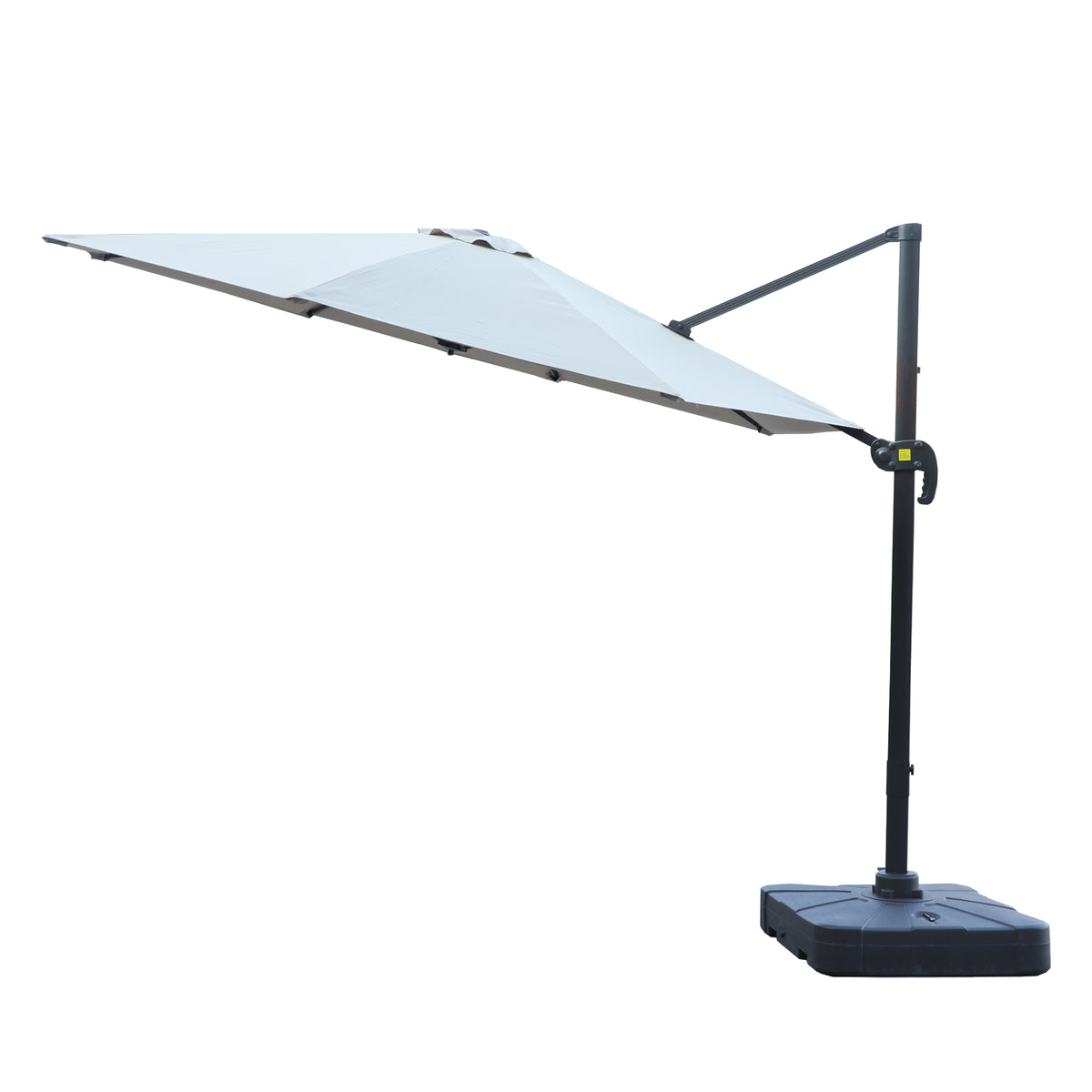11ft Patio Offset Umbrella UV Protection Waterproof Rustproof Windproof Shade
