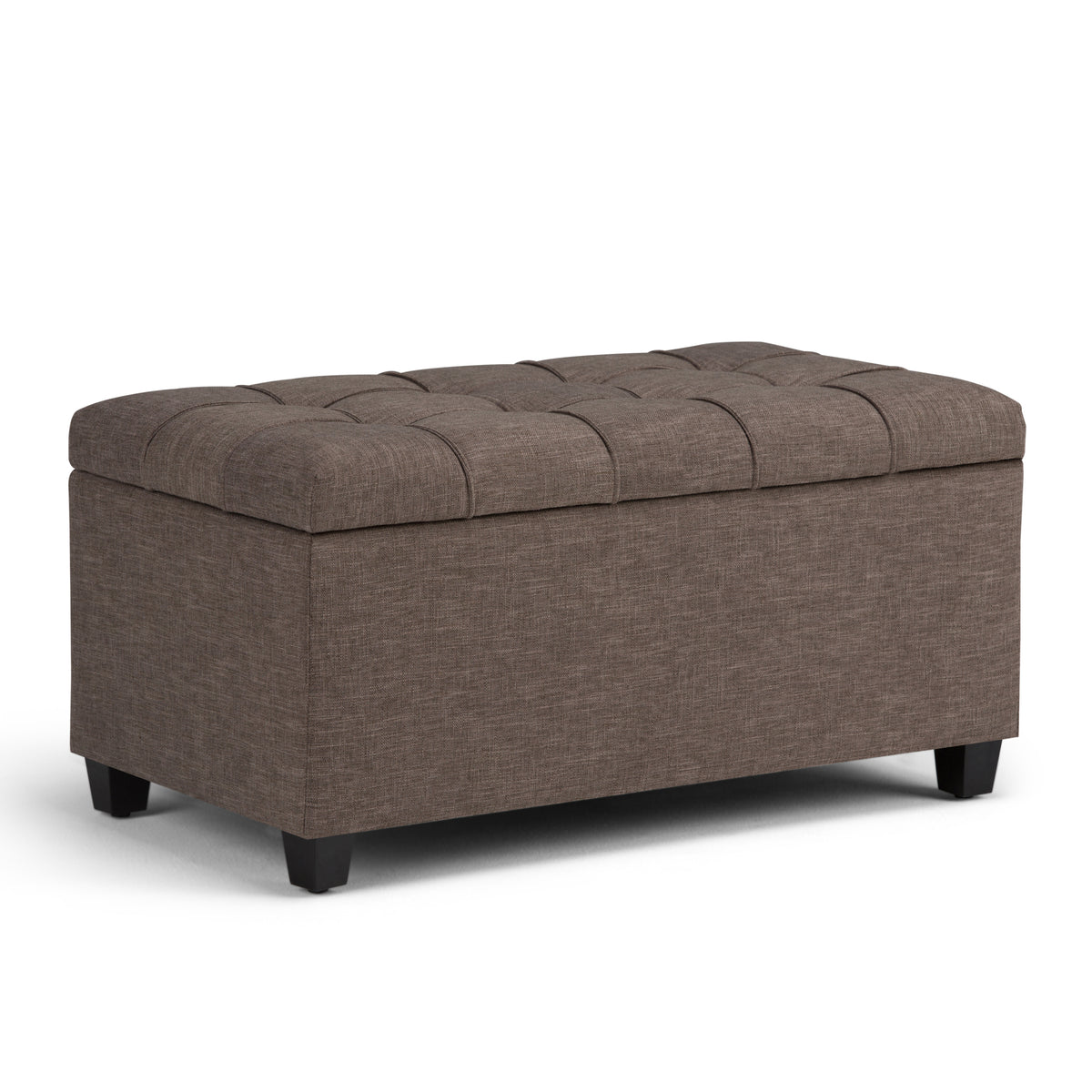 Sienna - Storage Ottoman Bench - Fawn Brown
