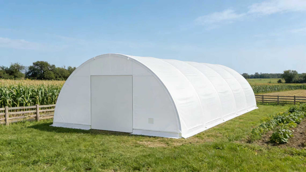 40FTx82FT Single Frame Tarpaulin Tent Warehouse Shed (Excluding containers) - The customer must have unloading capabilities, such as a forklift or crane