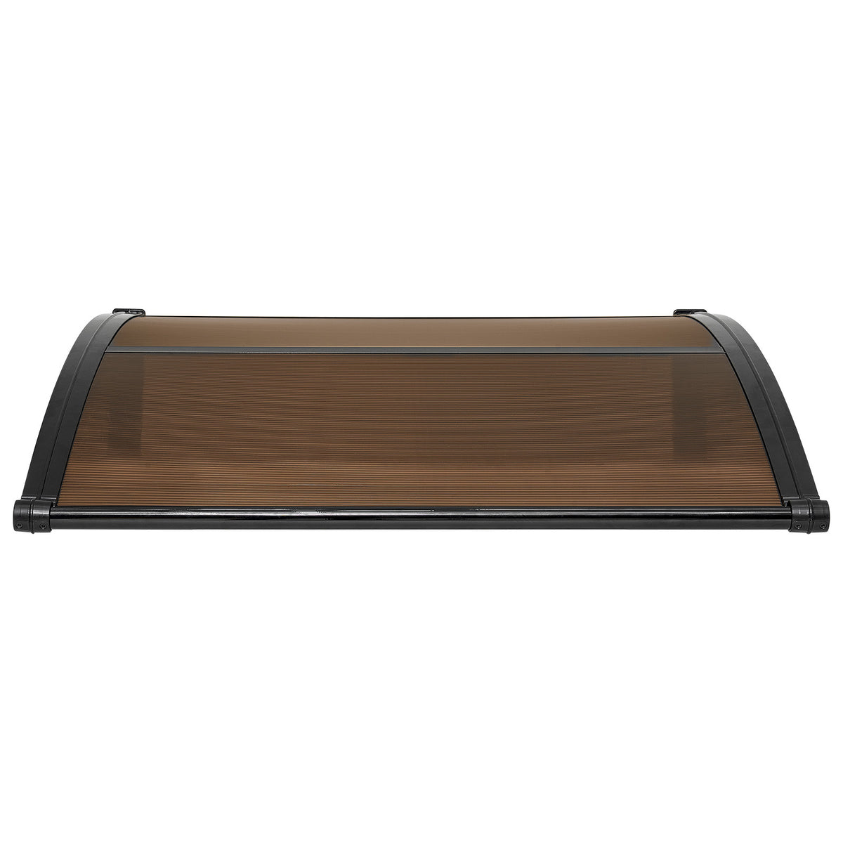 Awnings for Door Entrance, 38 x 40 in, Exterior Front Door Window Awnings with Drainage & ABS Bracket, Rain Snow Sun Protection, Overhang Polycarbonate Door Canopy for Porch Patio, Brown