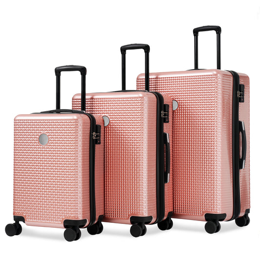 Luggage Sets 3 Piece Hardshell Suitcases with Wheels, Lightweight Expandable Travel Luggage with TSA Lock, Carry-on, Checked Luggage(20inch 24inch 28inch)