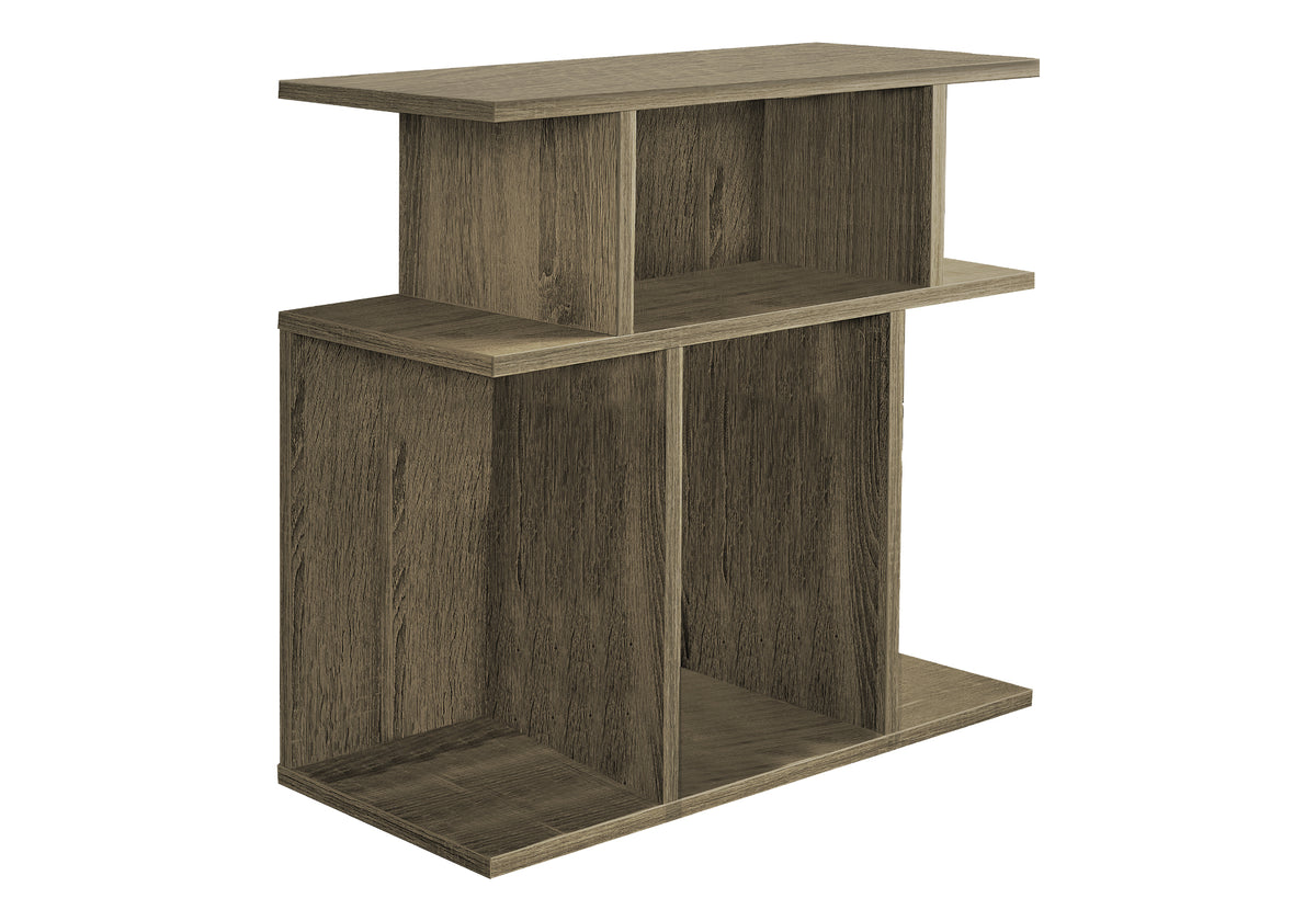 Accent Table, Side, End, Nightstand, Lamp, Living Room, Bedroom, Brown Laminate, Contemporary, Modern