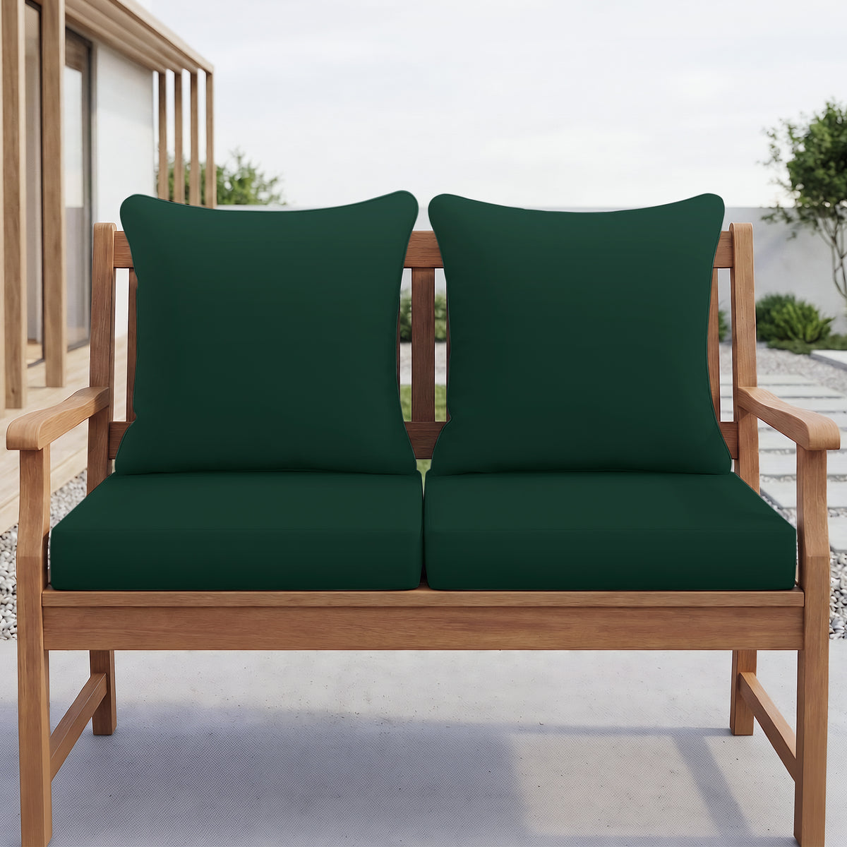 Outdoor Deep Seat Cushion Set 24x24inch Waterproof Patio Furniture Cushions Fade Resistant Outdoor Cushions for Chair, Sofa, and Couch