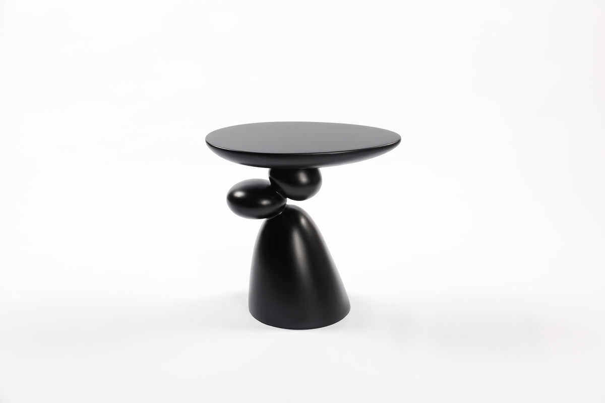 Lucky Stone End Table, Fiberglass Side Table, Modern Minimalist Corner Table, Coffee table with Decoration,  Home Decor for Living Room, Bedroom, Guestroom