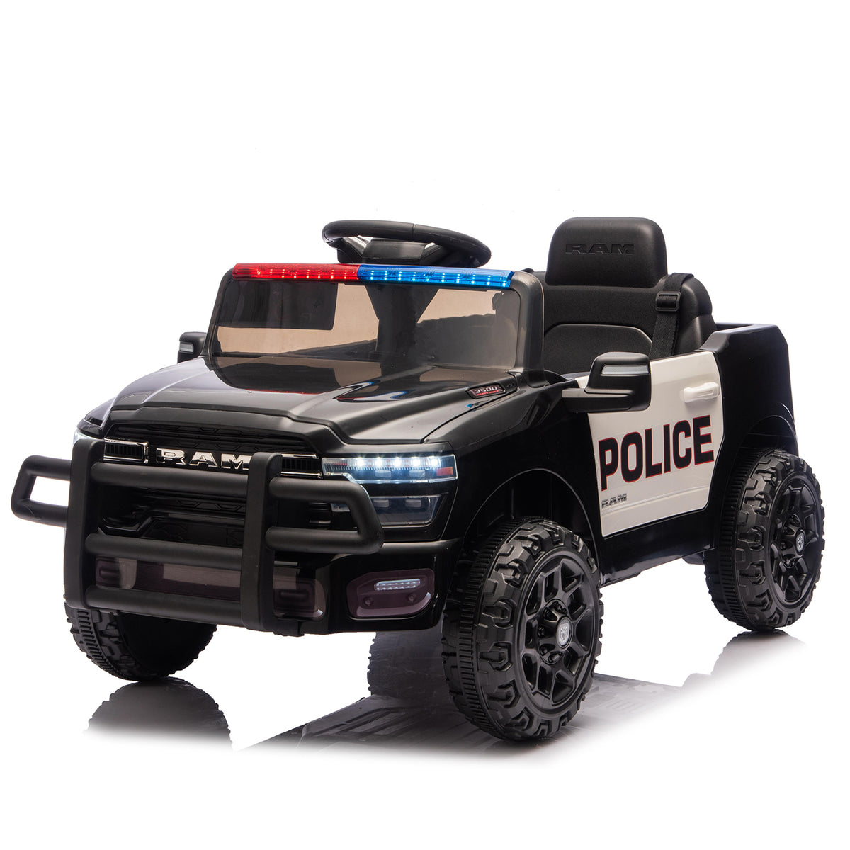 Licensed Dodge RAM 3500 12V Kids Ride On Truck,W/ Remote Control,2WD & Rear Shock Suspension,LED Headlights &Low Battery Alarm,3-speed remote adjustment,Built-in Music & Bluetooth,Recommended age: 3-6
